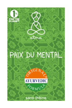 Boite vert de Mano Shanti - Paix du mental l'infusion formula original ayurvedic