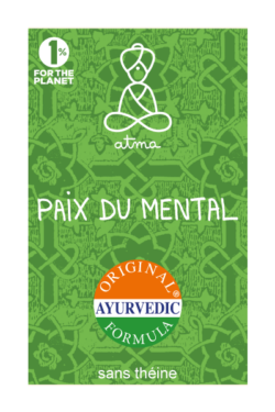 Boite vert de Mano Shanti - Paix du mental l'infusion formula original ayurvedic