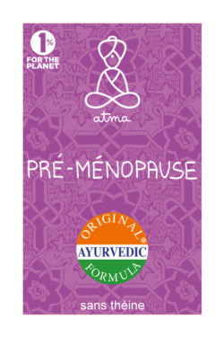 la boite violet de Sandhi - pré-ménopause, une infusion ayurvédique pour femme