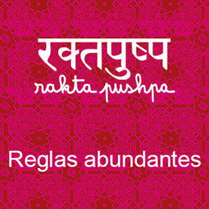 Botón para la infusión ayurvédica Rakta Pushpa - Reglas abundantes
